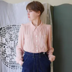 1940’s Blouse - Blush Pink