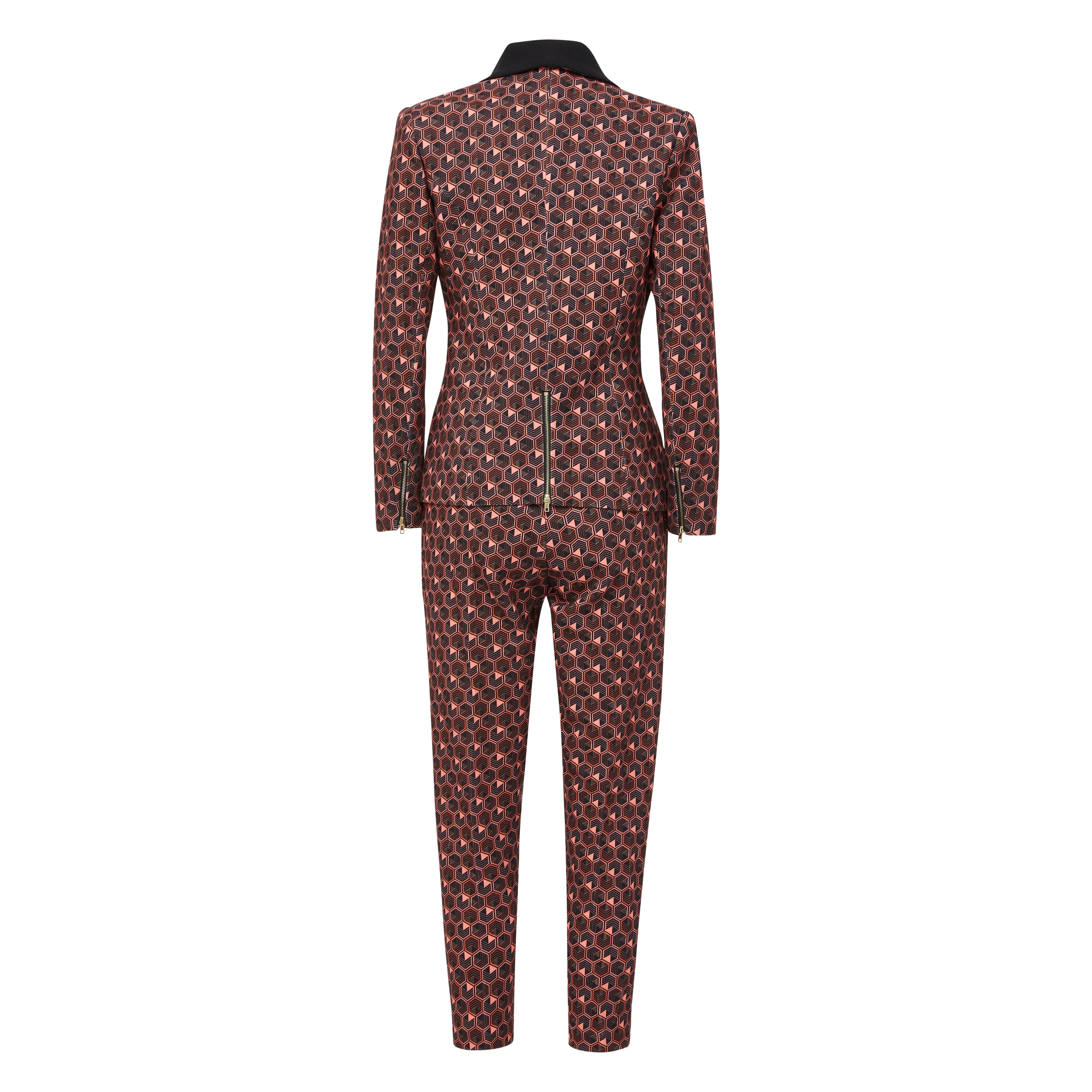 A Rebellious Leggings Suit Set - Coral Pattern