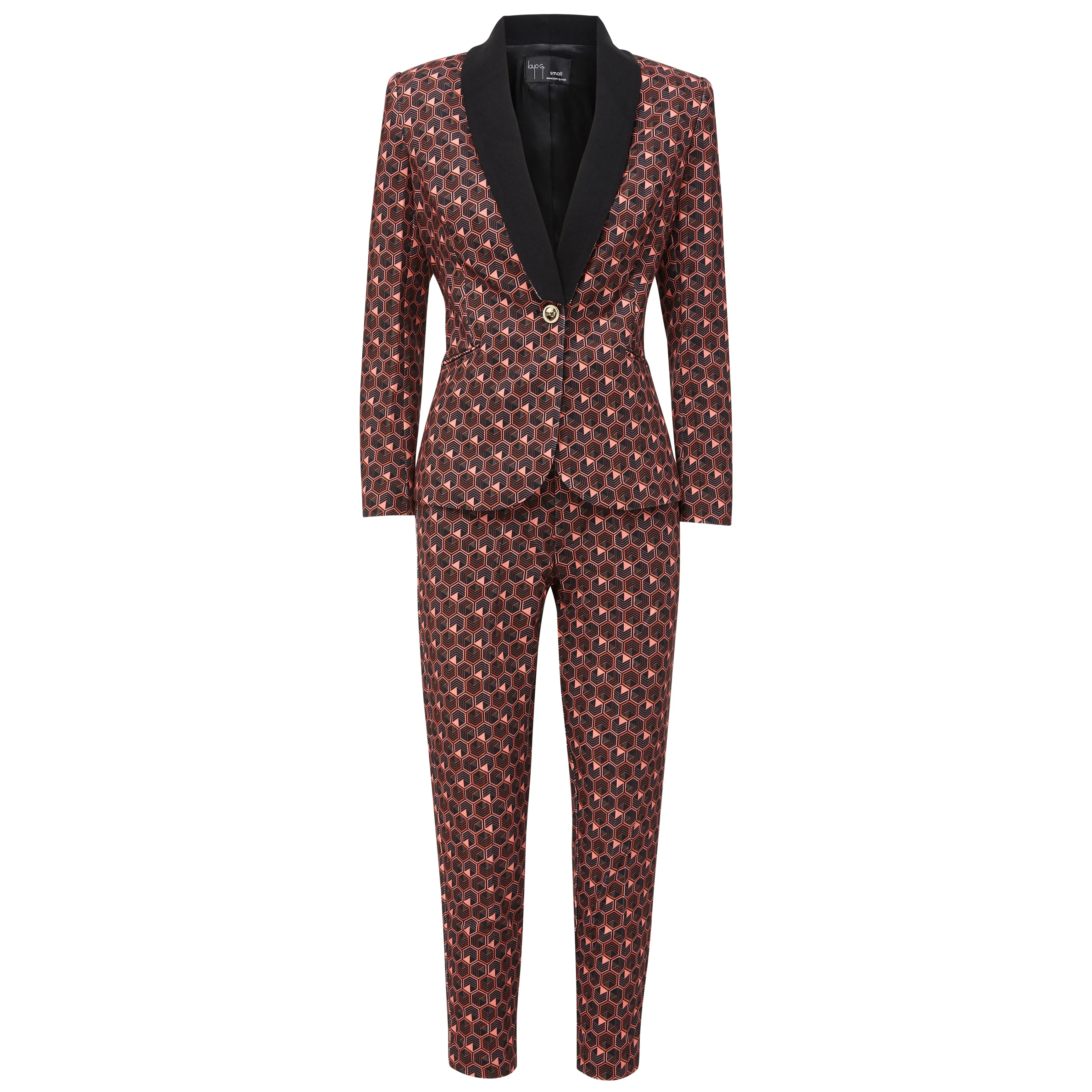 A Rebellious Leggings Suit Set - Coral Pattern