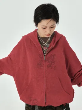 Achihara Digital-patterned Hooded Jacket