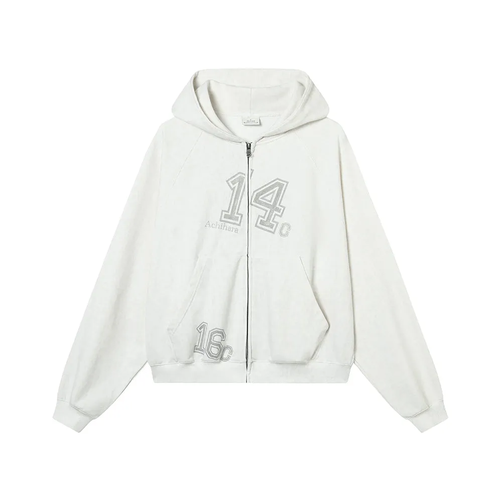 Achihara Digital-patterned Hooded Jacket