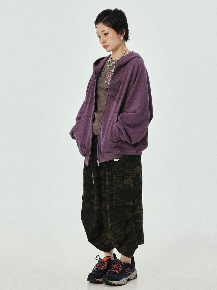 Achihara Digital-patterned Hooded Jacket