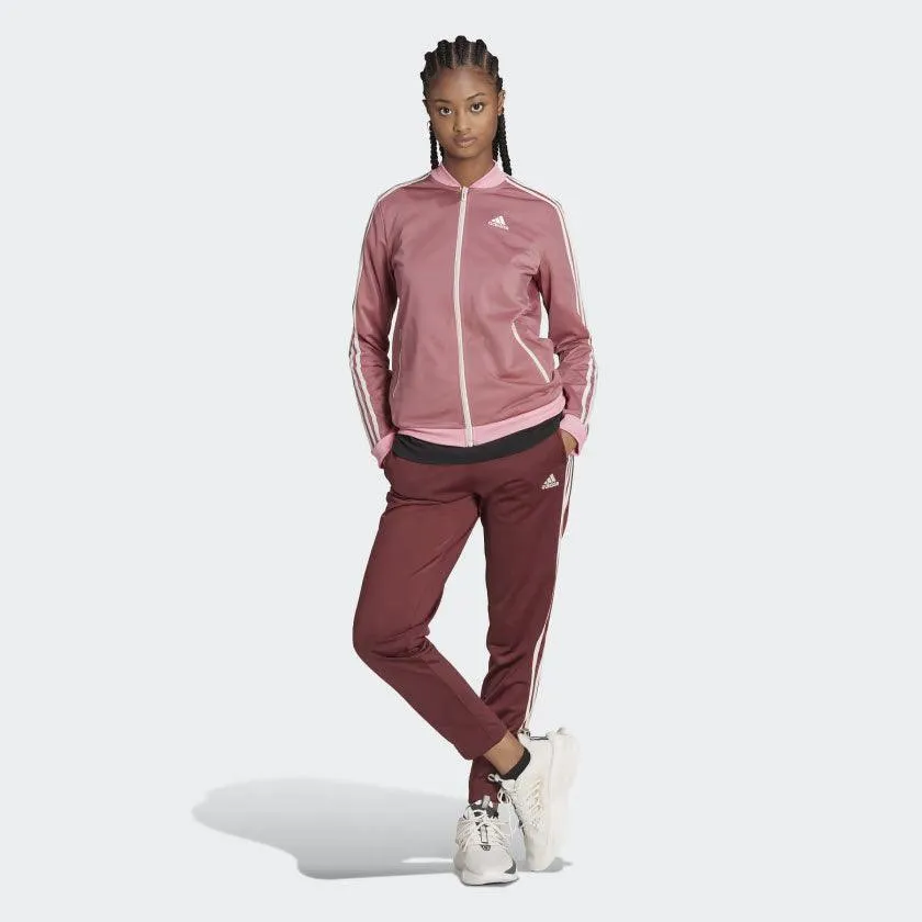 Adidas Womens Essentials 3-Stripes Track Suit