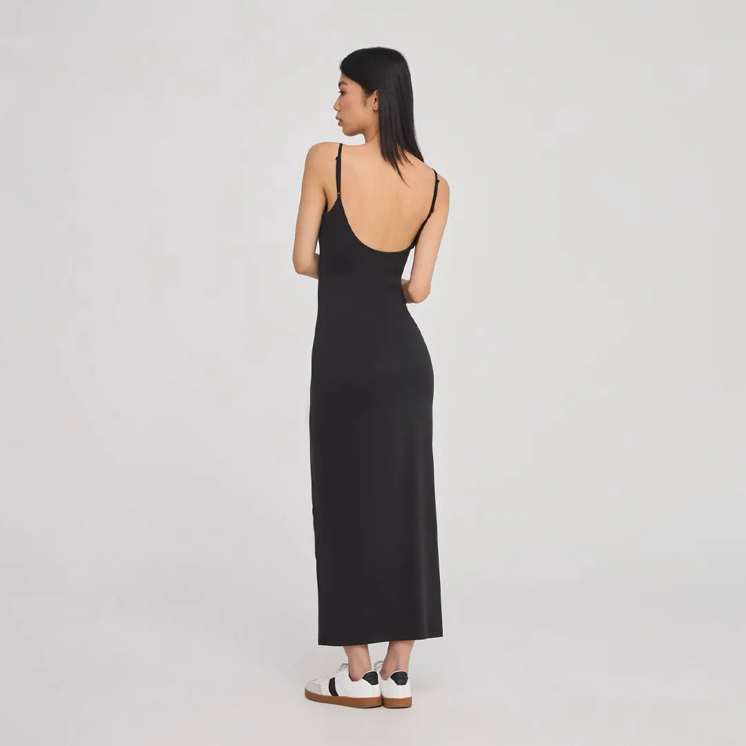 Adjustable Thin Straps Long Body Dress