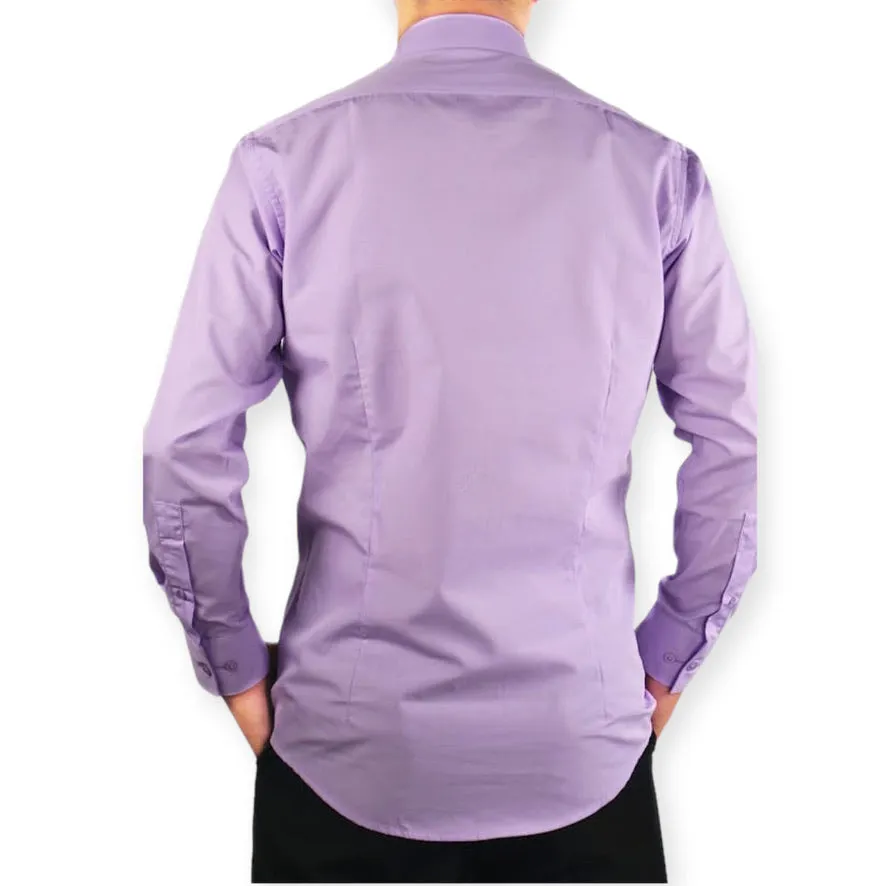 AMANTI: Slim Dress Shirt Lavender