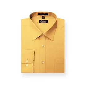 AMANTI: Slim Dress Shirt Mustard