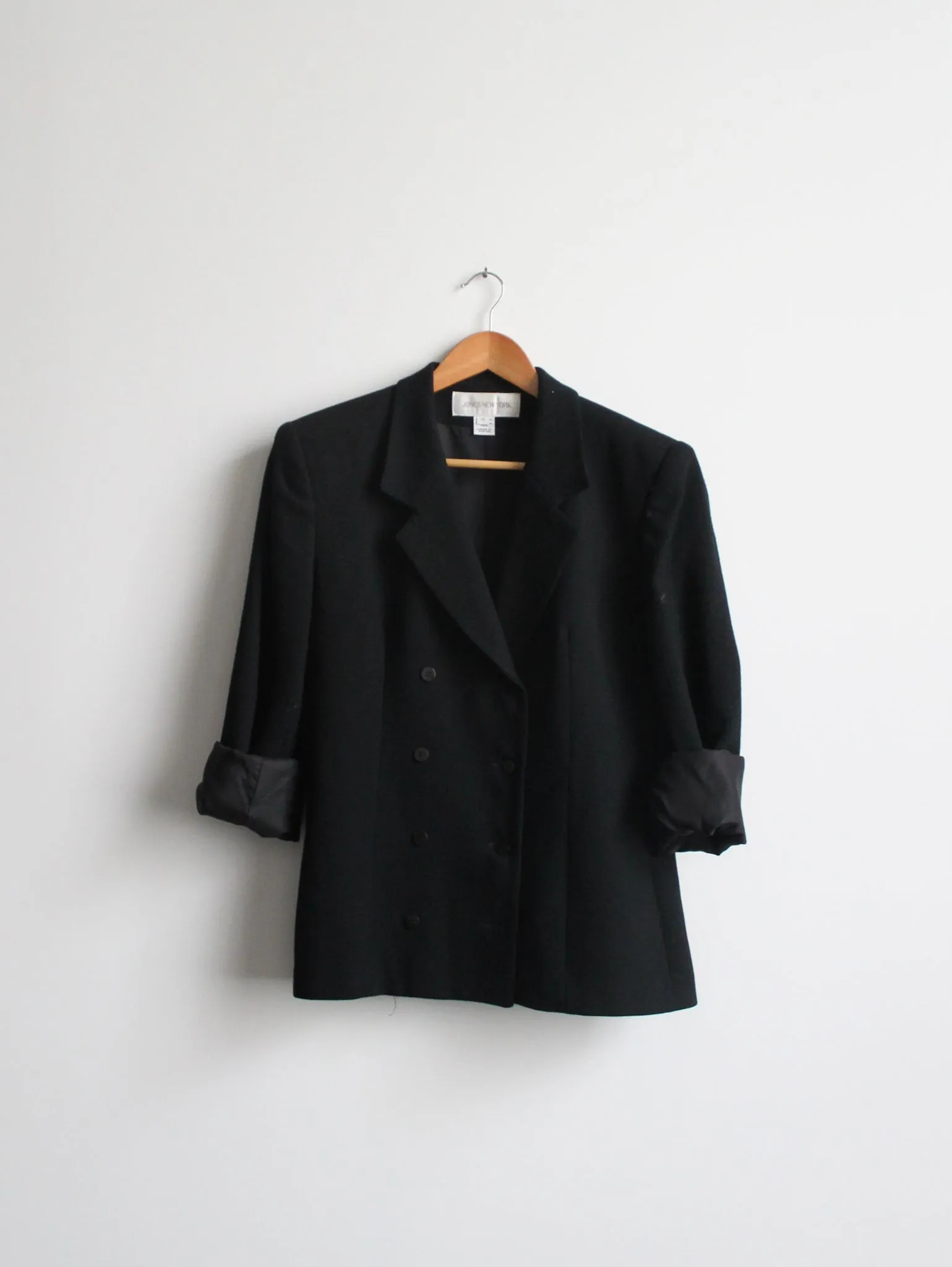 black wool blazer