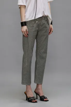 BOY STRAIGHT - PRINTED HOUNDSTOOTH