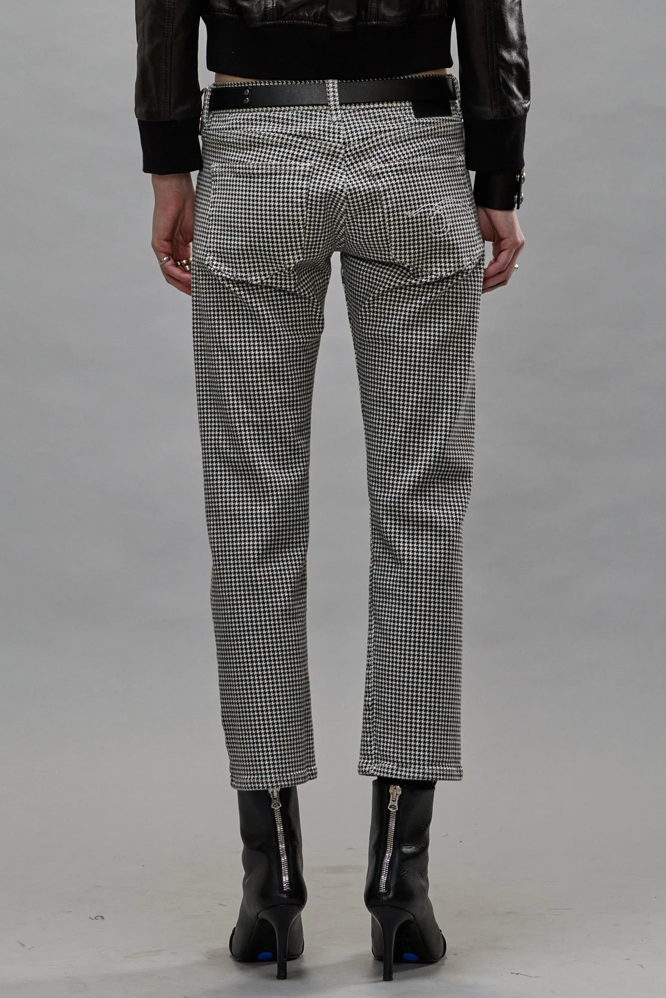 BOY STRAIGHT - PRINTED HOUNDSTOOTH