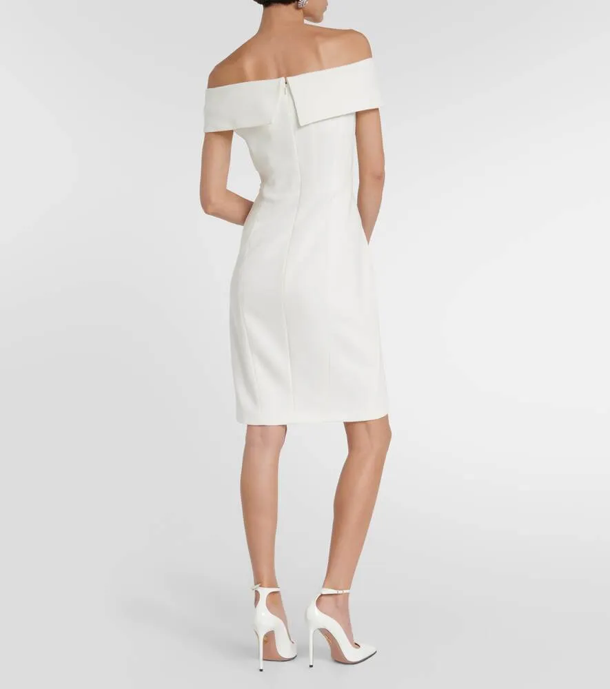 Bridal Fiandra off-shoulder mini dress MAX MARA, white