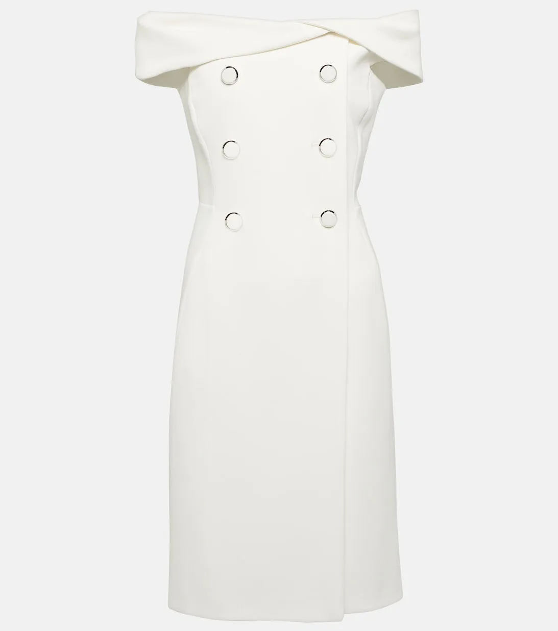 Bridal Fiandra off-shoulder mini dress MAX MARA, white