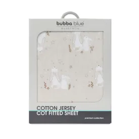 Bubba Blue Bunny Dreams Jersey Cot Fitted Sheet