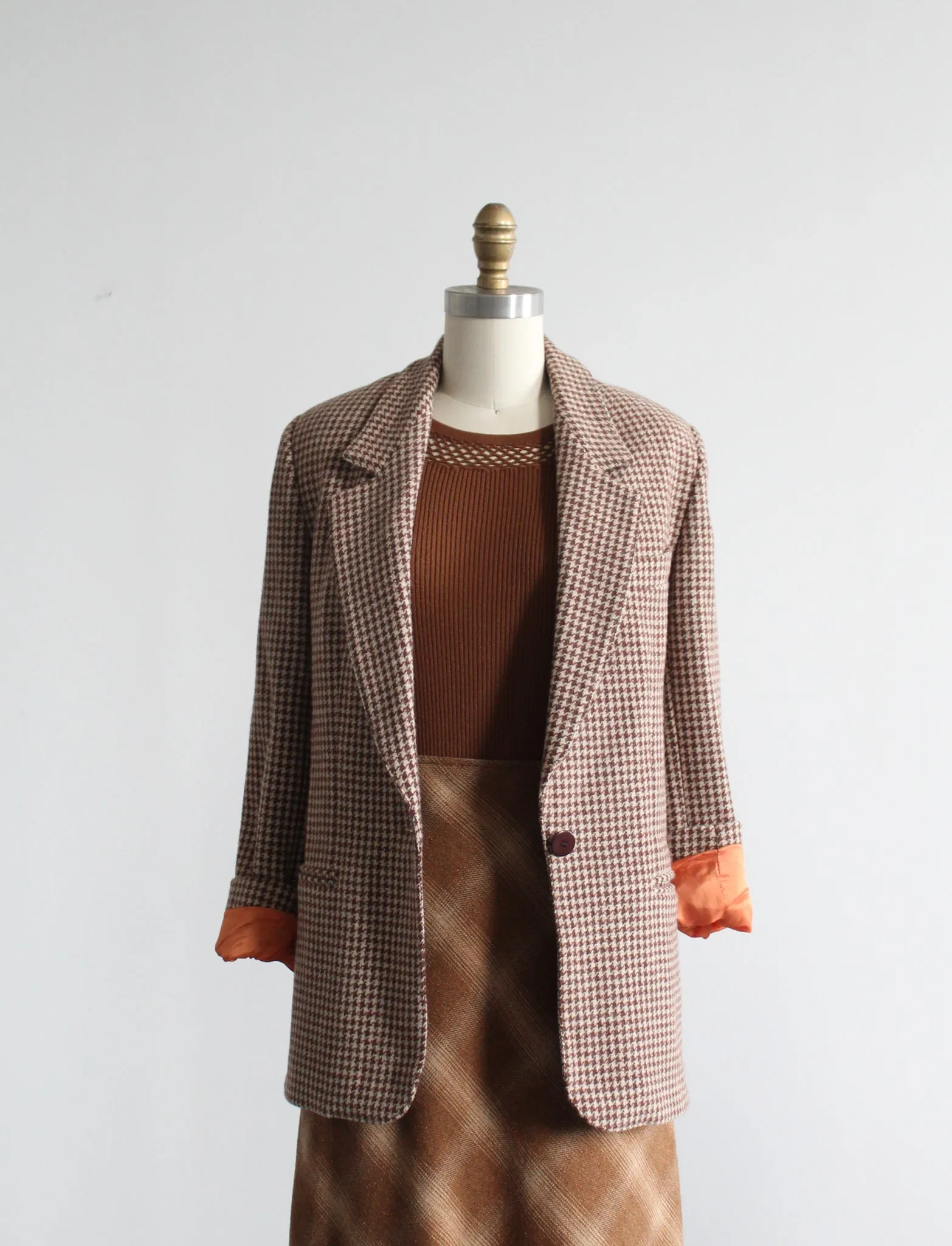 card catalog wool blazer