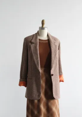 card catalog wool blazer