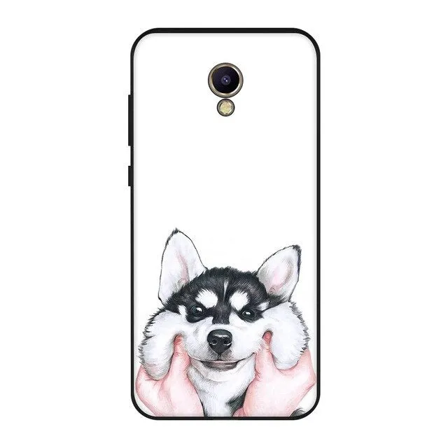 Cat Patterned Silicon Phone Case For Meizu M5S M5C M6 Silicon TPU Bumper Back Cover Case For Meizu M5 Note M6 Note