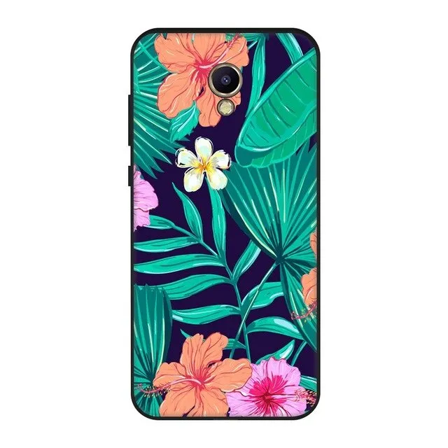 Cat Patterned Silicon Phone Case For Meizu M5S M5C M6 Silicon TPU Bumper Back Cover Case For Meizu M5 Note M6 Note