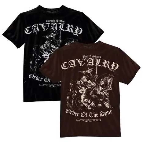 Cavalry "Order of the Spur" T-Shirt - Black / Brown