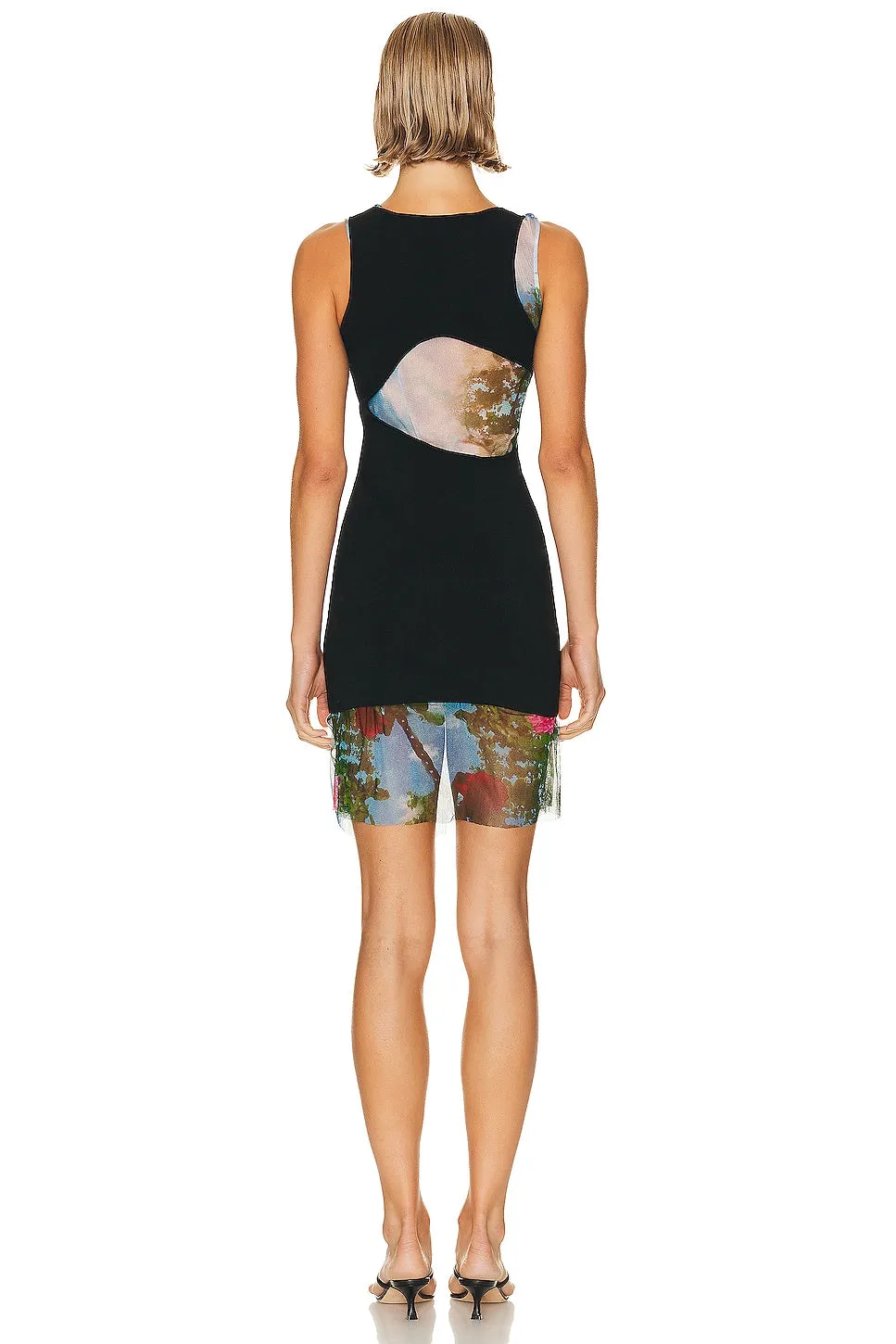 Christopher Esber Lucid Encircled Edge Tank Dress in Lucid Garden Print