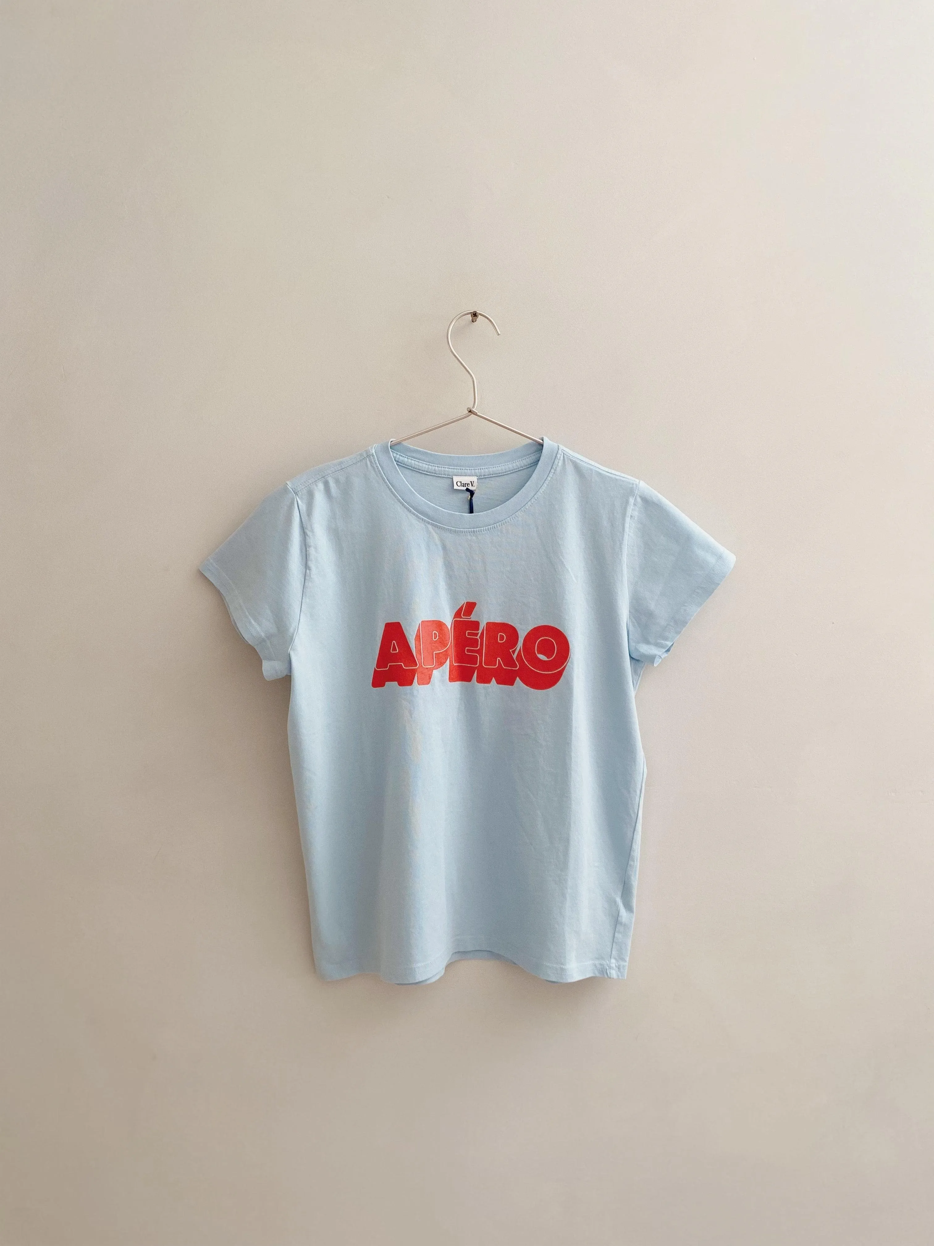 classic "apero" tee in light blue