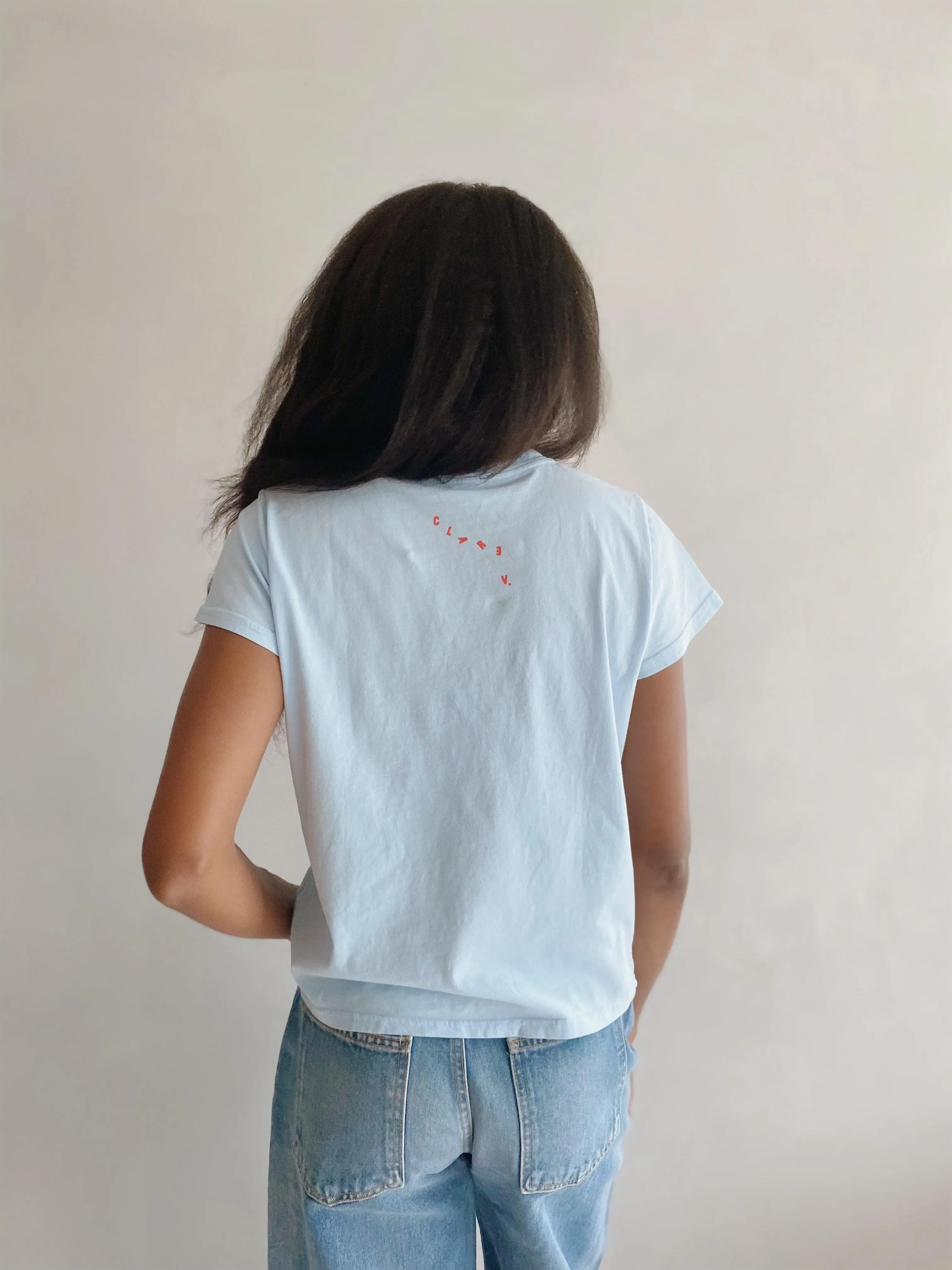 classic "apero" tee in light blue