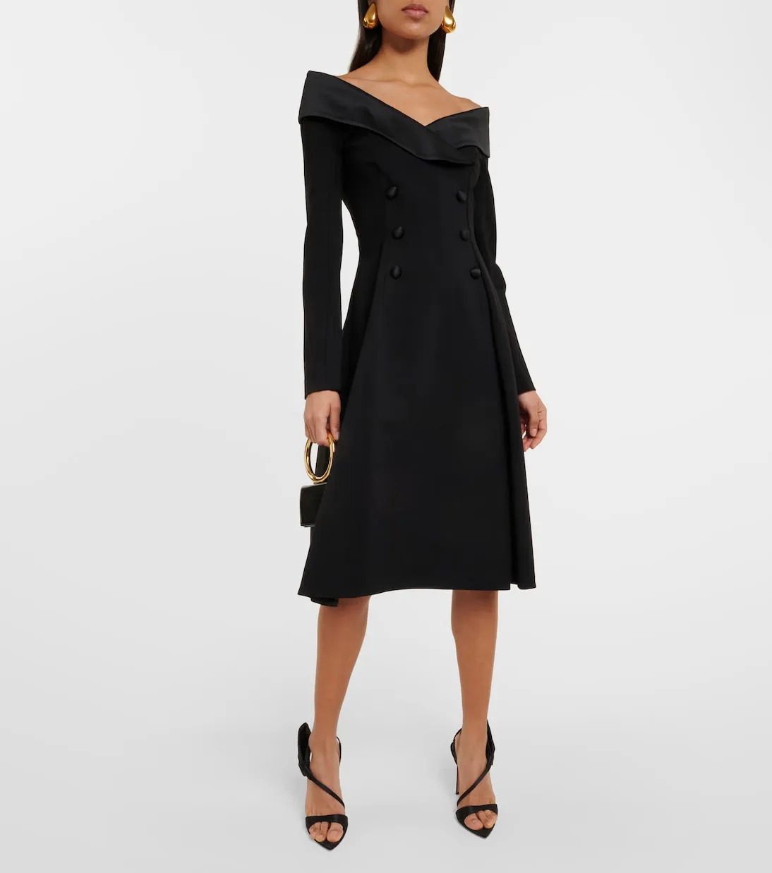 Dorothee Schumacher emotional essence midi dress, black