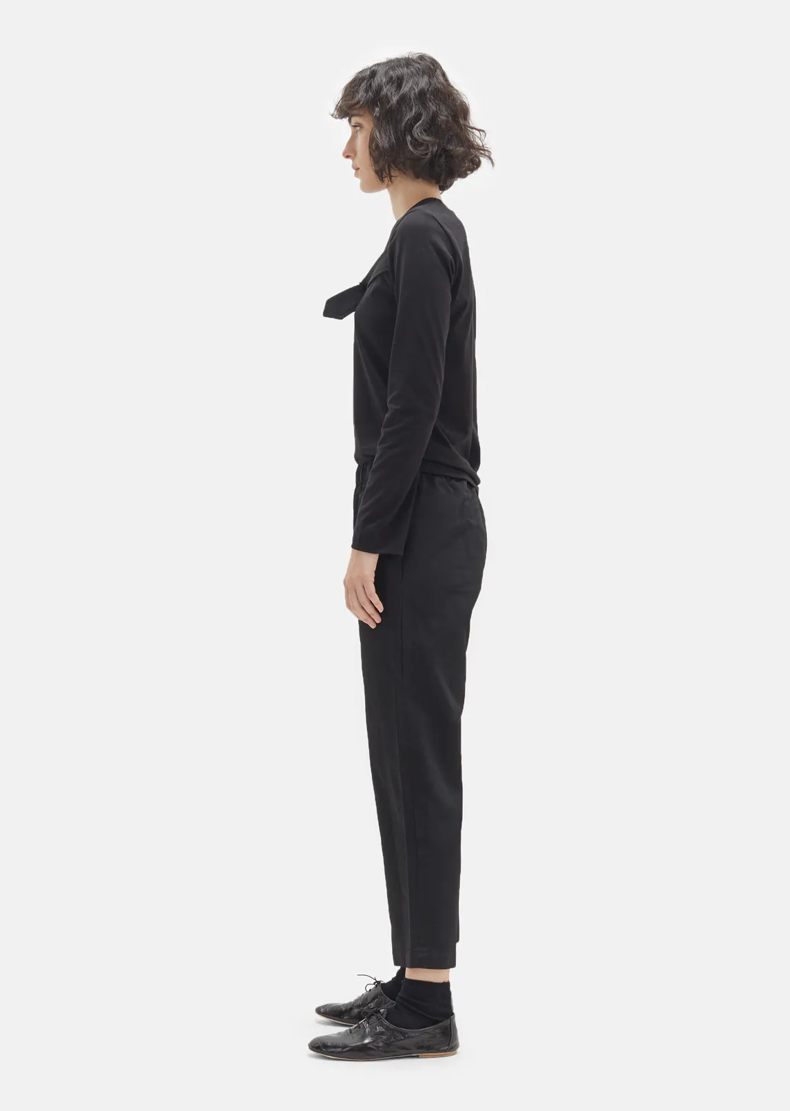 Drawstring Straight Trousers