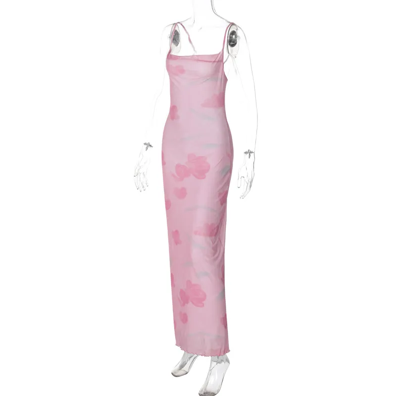 Flytonn-Christmas Outfits New Year's Eve Dress Night Out Club Dresses cute winter outfits Lennix Mesh Maxi Dress