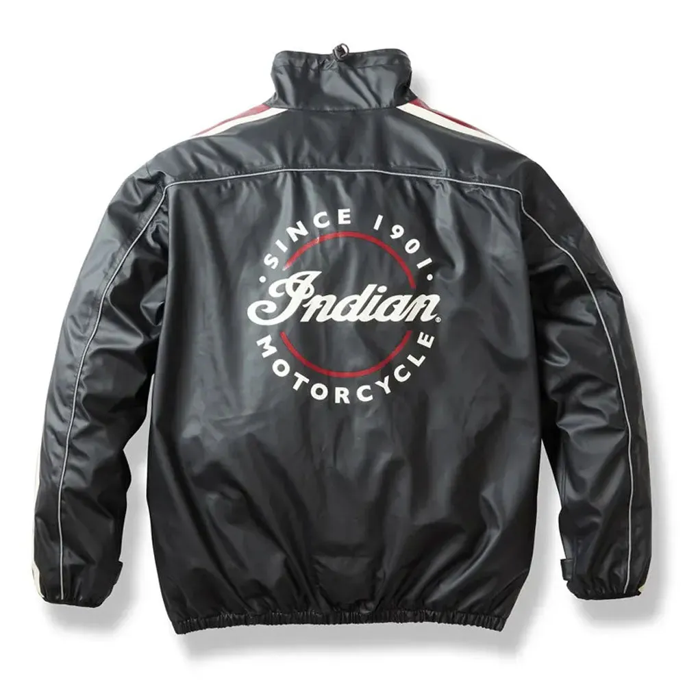 Indian Motorcycle  Rain Suit Jacket Light Breathable Windproof Liner Black