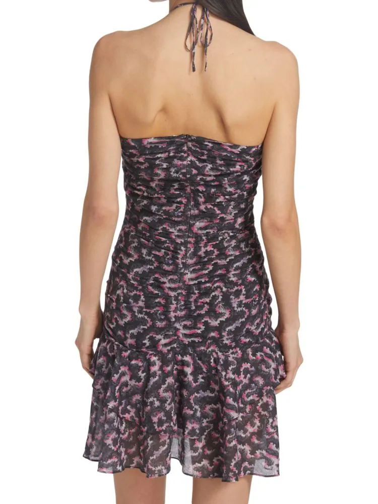 Isabel Marant Étoile Ilanka Gathered Cami Dress in Faded Black