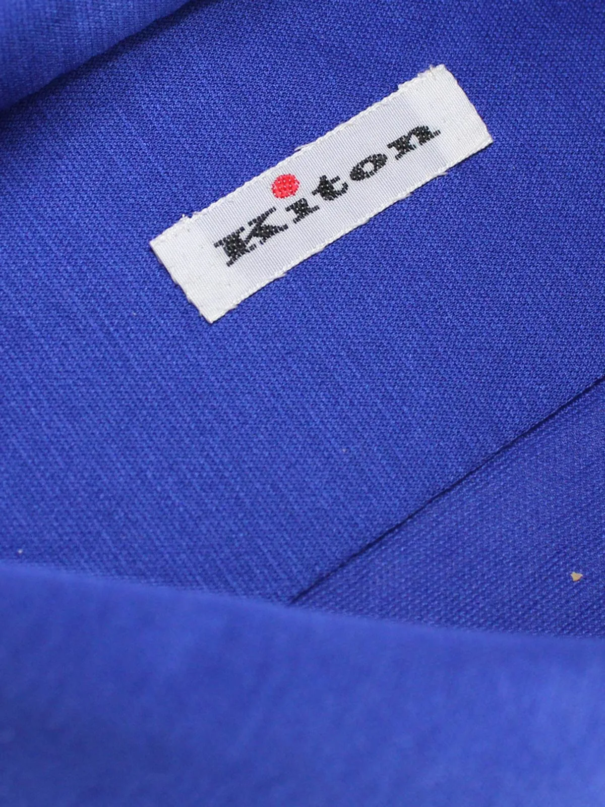 Kiton Shirt Royal Blue - Button Down Collar Shirt 39 - 15 1/2 SALE