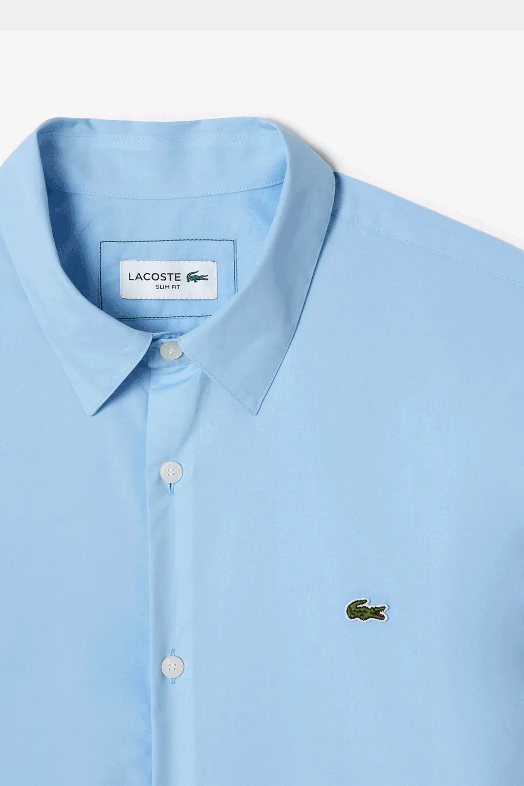 Lacoste - Slim Fit Stretch Cotton Poplin Shirt