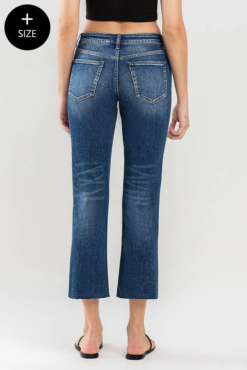 Lovervet Clean Cut Straight Ankle Crop Jeans