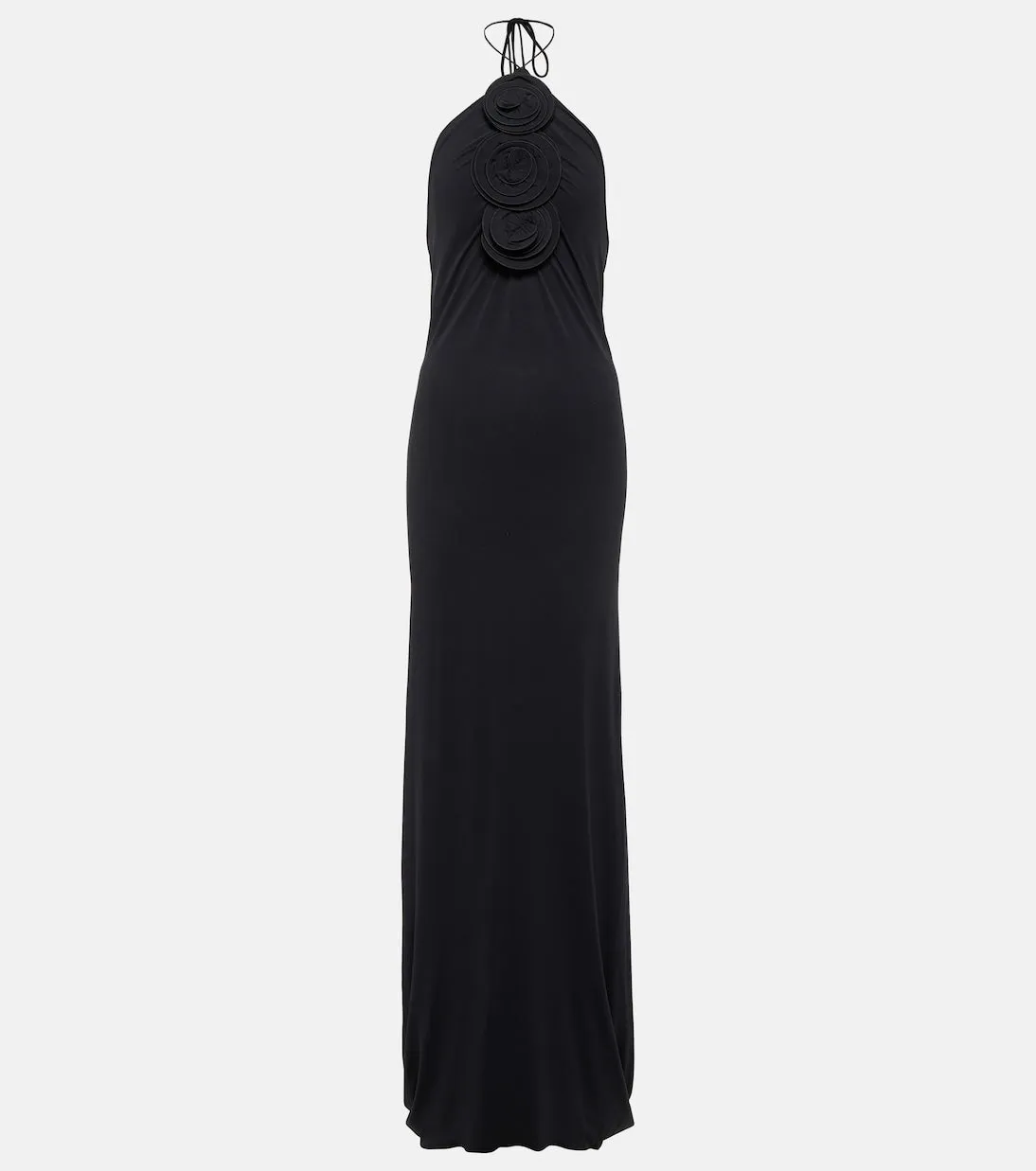 Magda Butrym Jersey halterneck dress, black