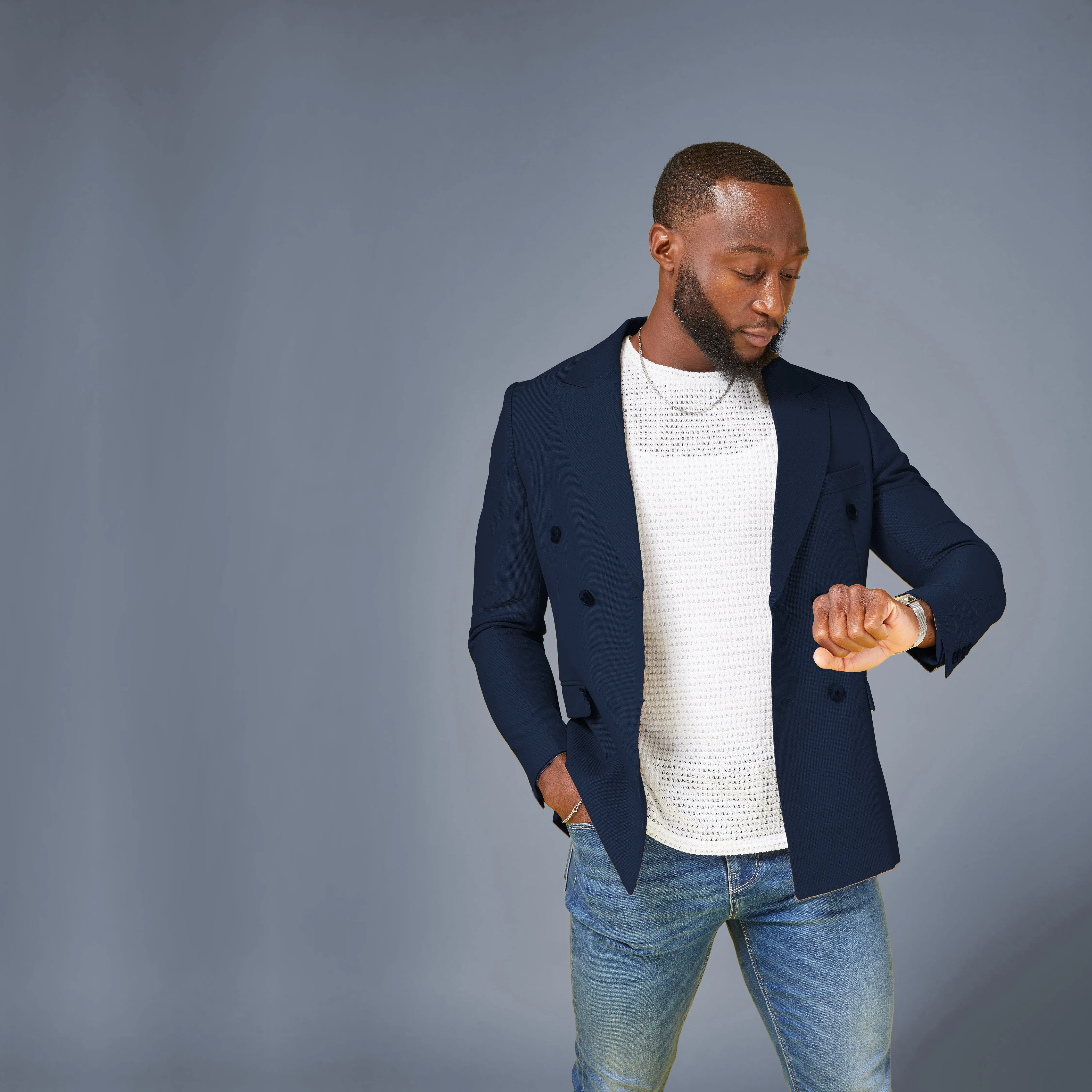 Men's Blazer - Navy Blue