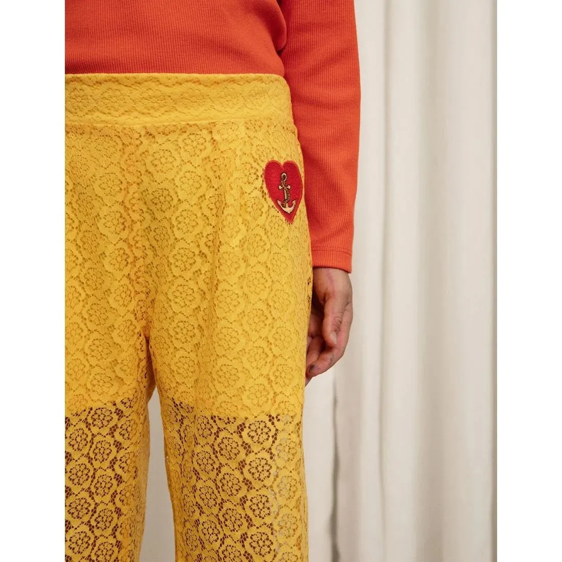 MINI RODINI - Lace Trousers