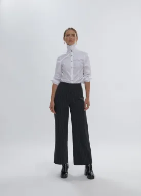 Pinstripe trousers