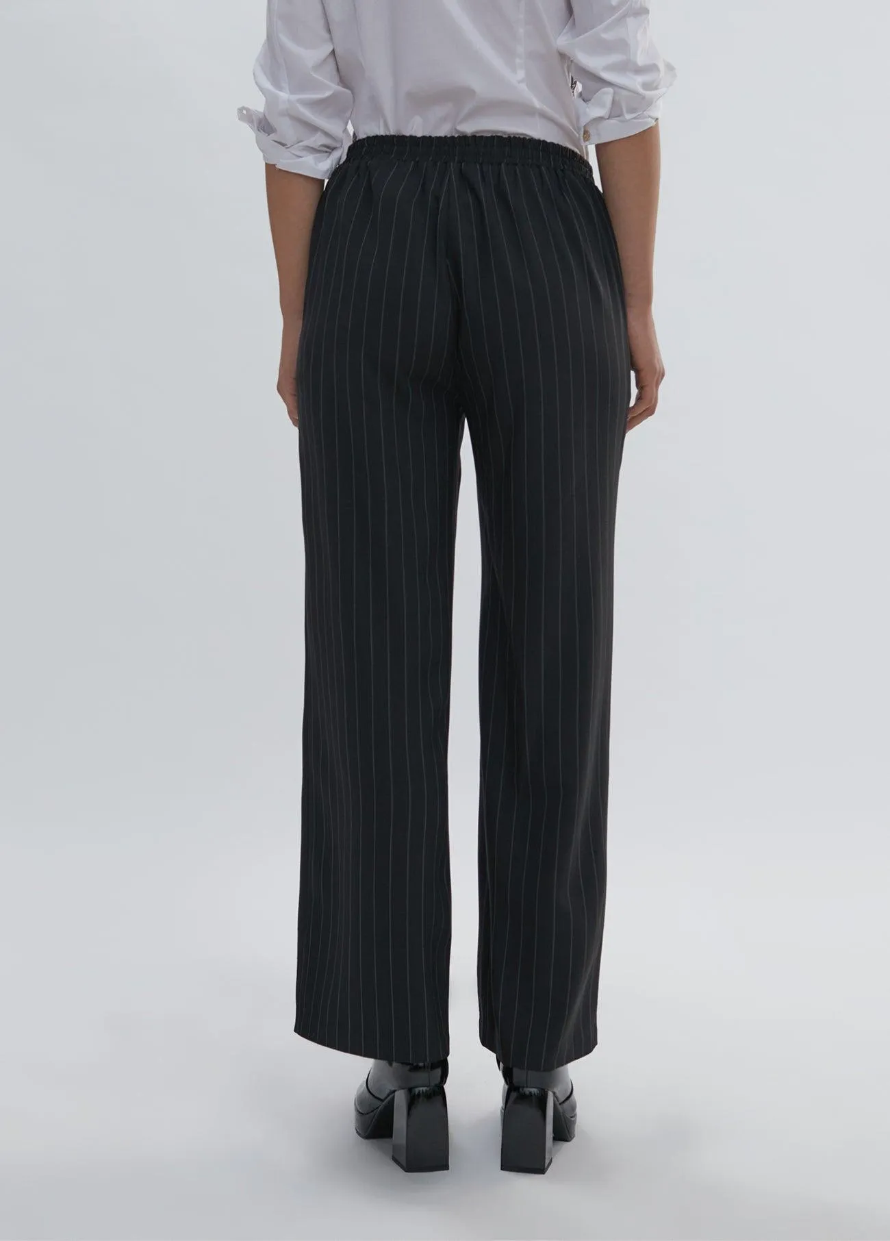 Pinstripe trousers