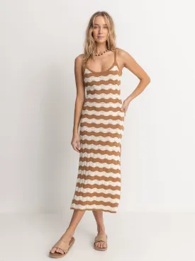 RHYTHM Sunny Crochet Knit Midi Dress