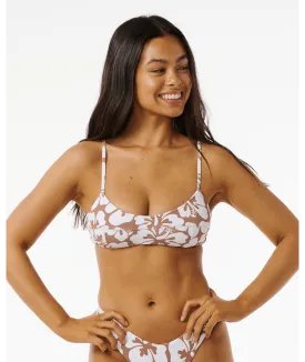 Rip Curl Hibiscus Heat Crop Top-Brown