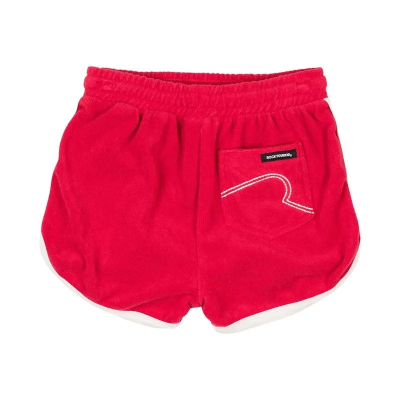 Rock Your Kid Red Jogger Short