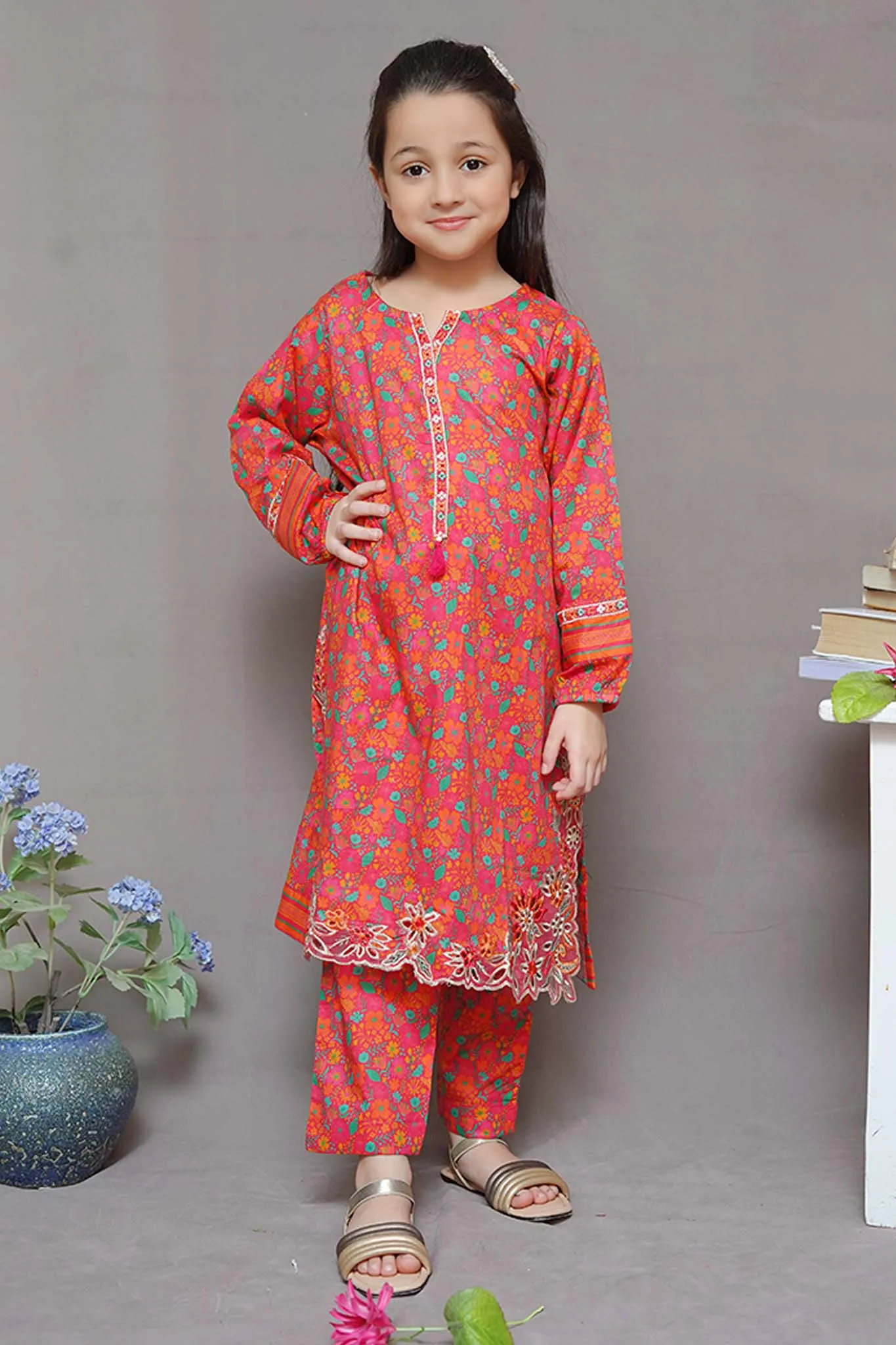 Shanzey Stitched 2 Piece Embroidered Cutwork Kids Collection'2024-SHK-1928