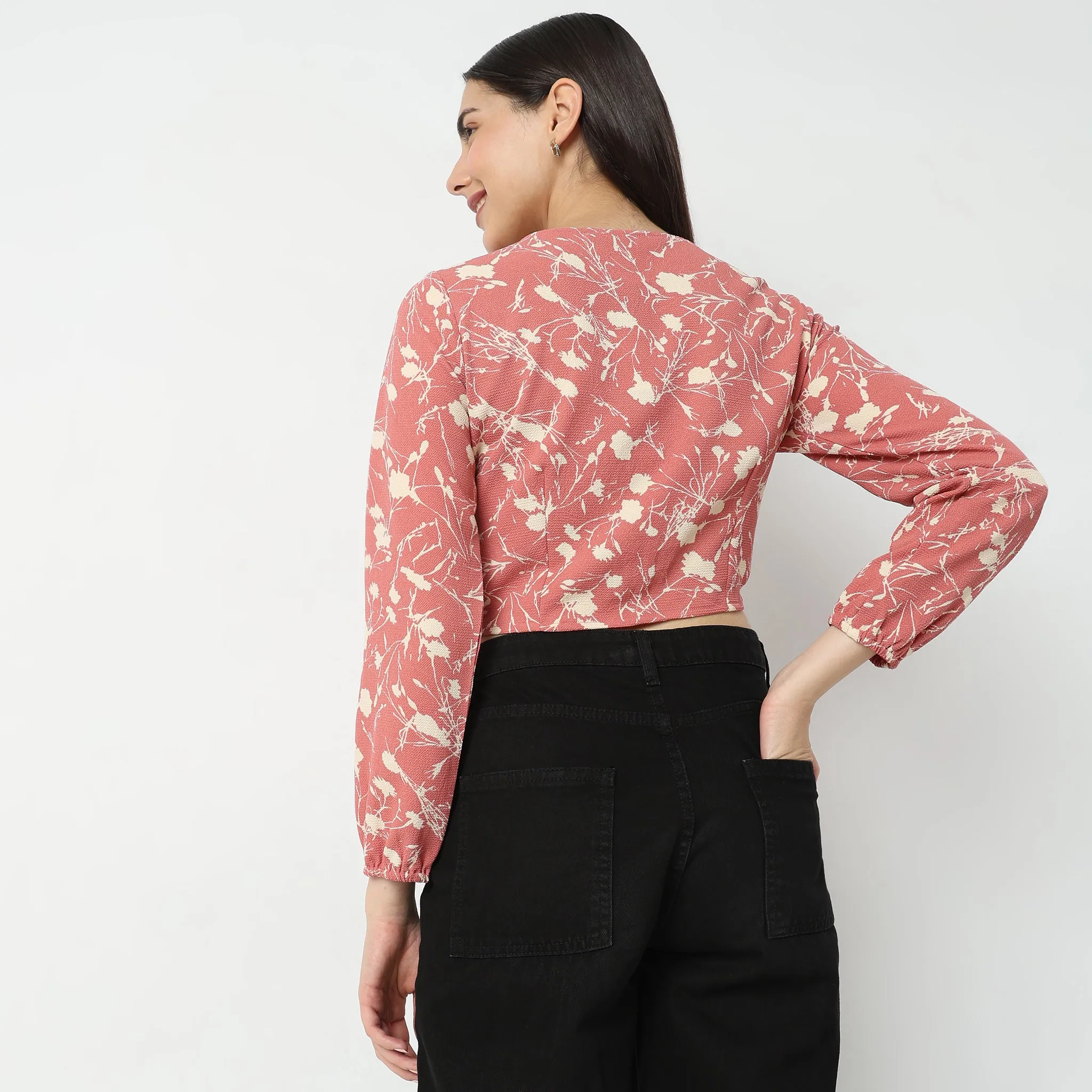 Slim Fit Floral Top