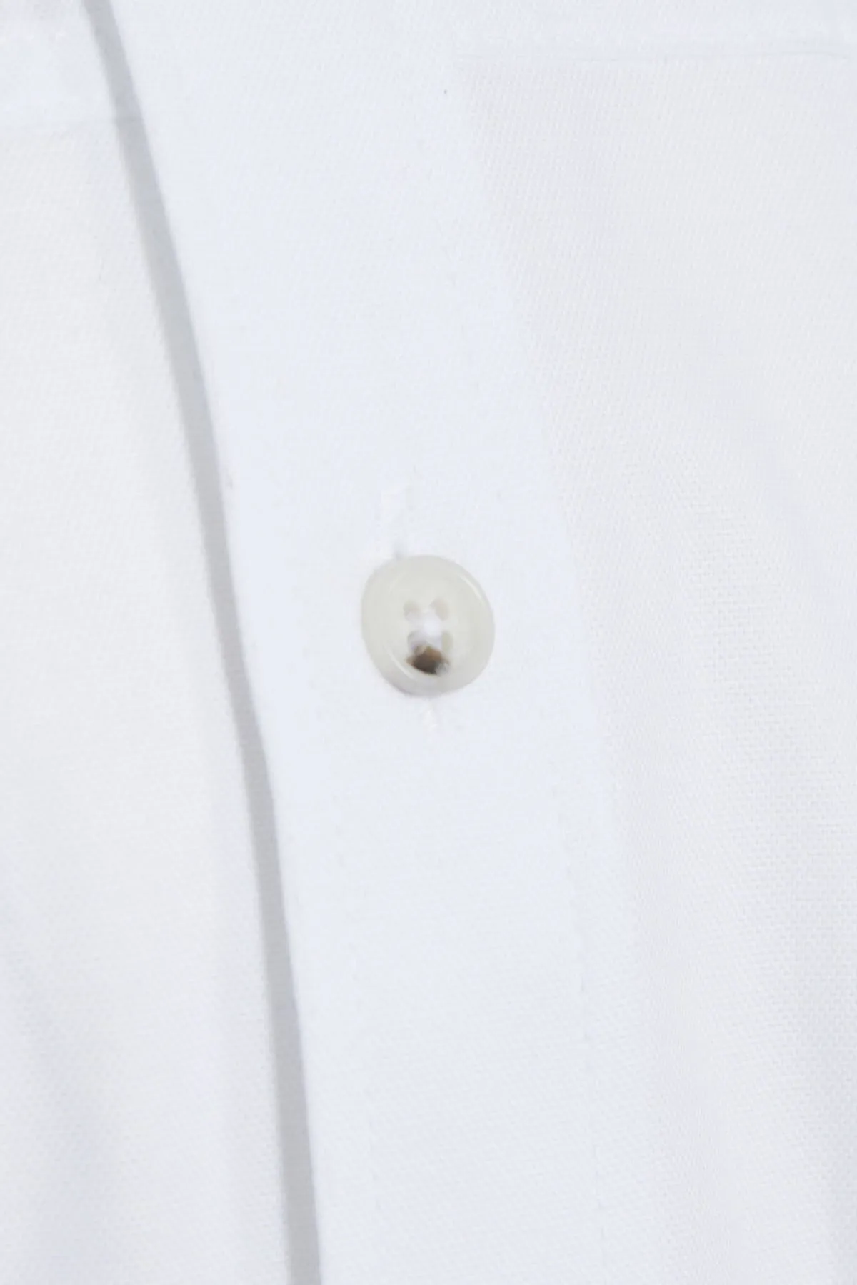 Slim Fit Plain Cotton White Casual Shirt