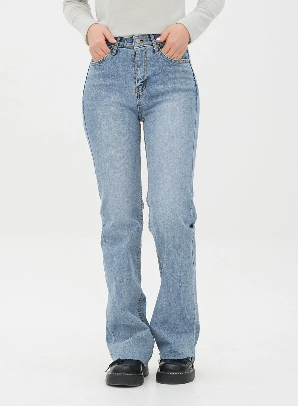 Straight Leg Jeans C2001