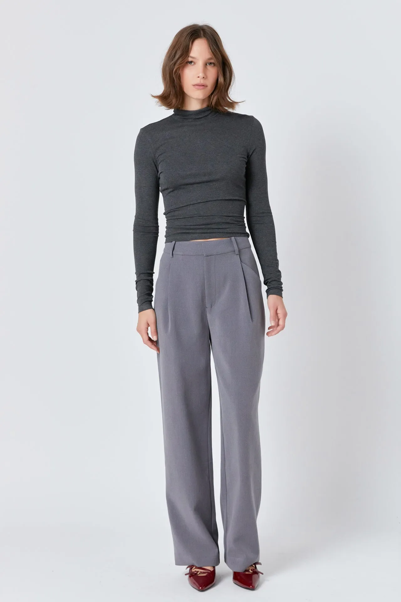 Straight-Leg Trousers