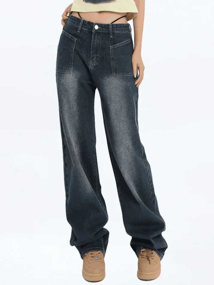 Street Vintage Gradient Wash Jeans