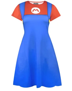 Super Mario Women's Costume Dress Ladies Fancy Dress Party Cosplay