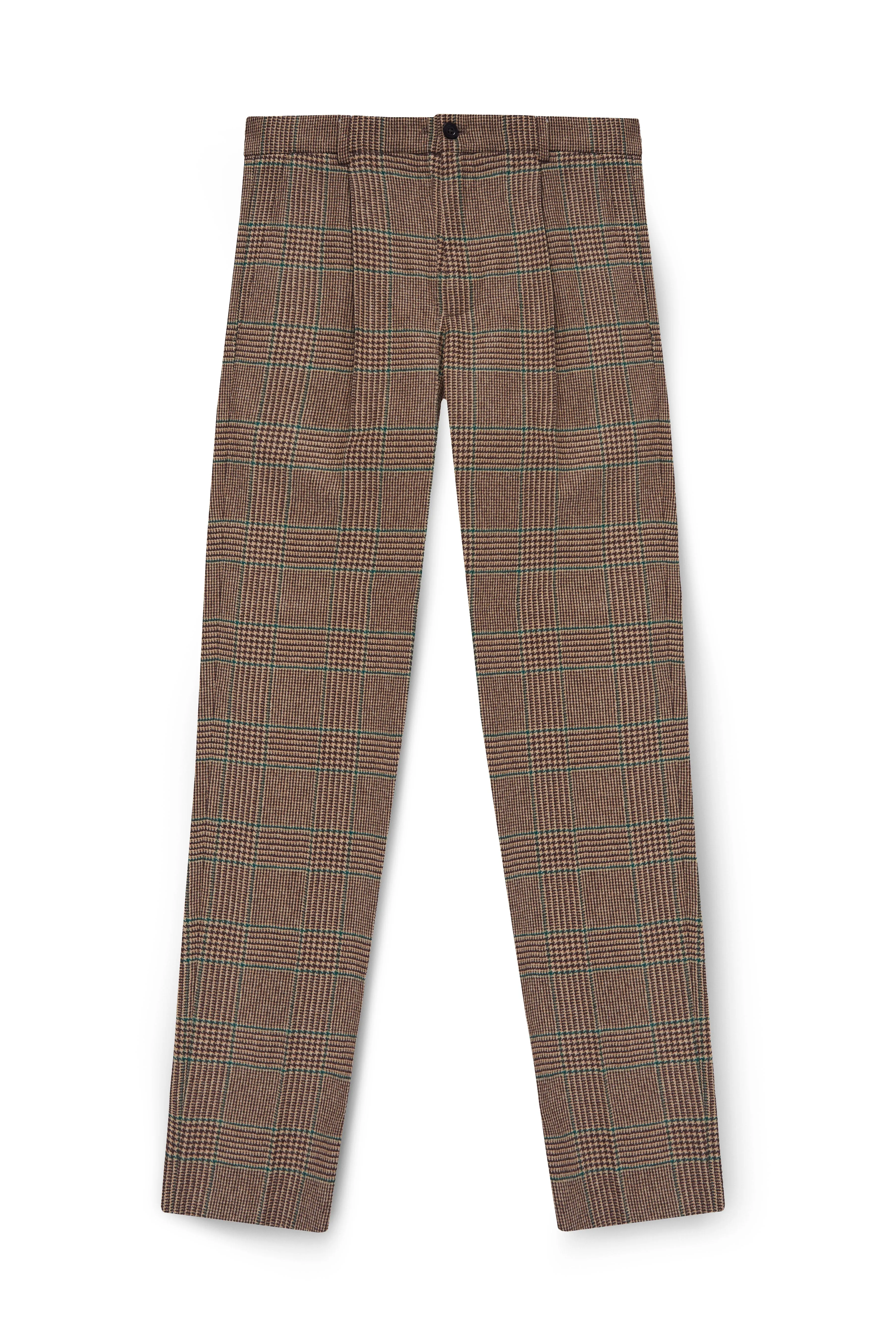 The Classic Trouser (Clarence Check Forest)