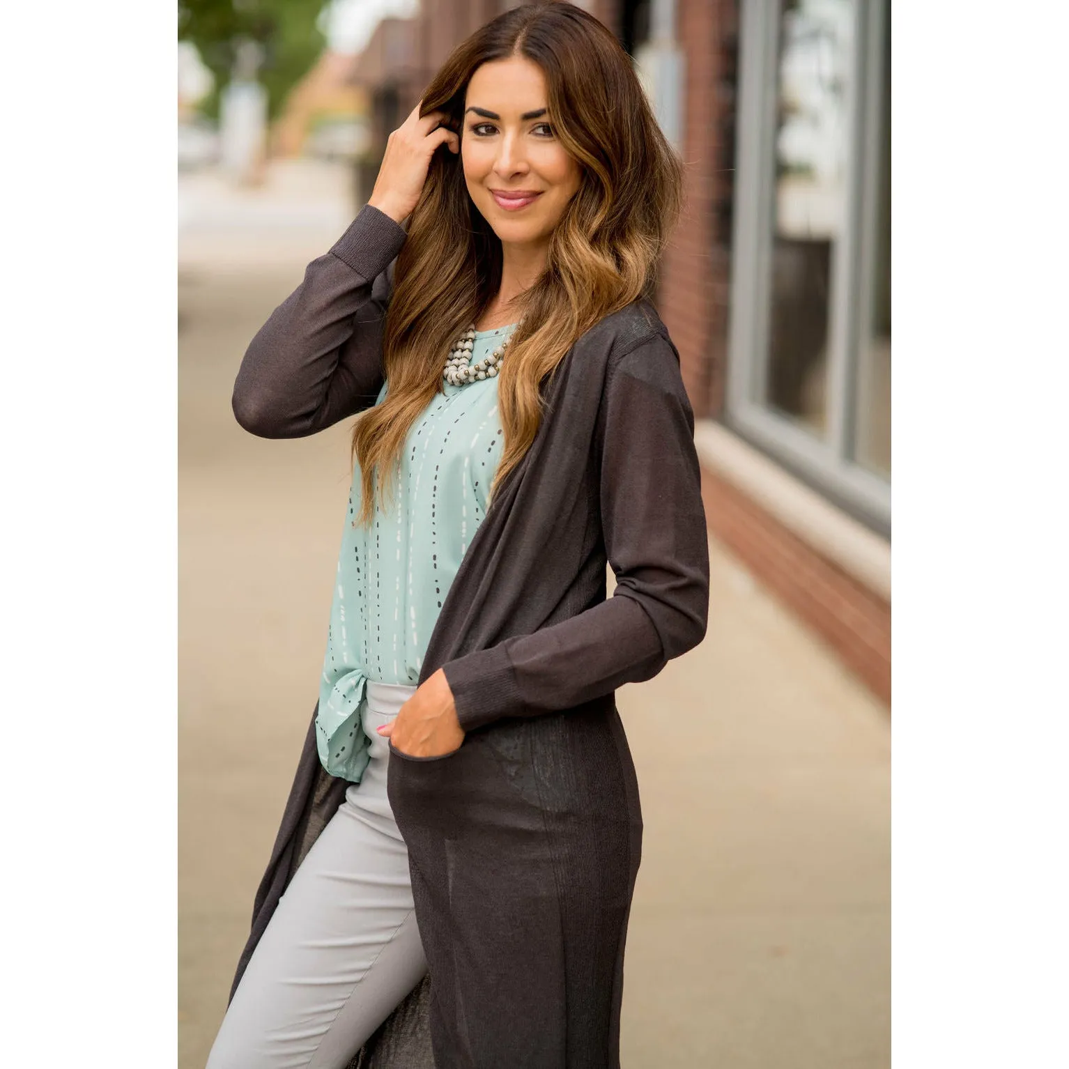 Tissue Tunic Cardigan