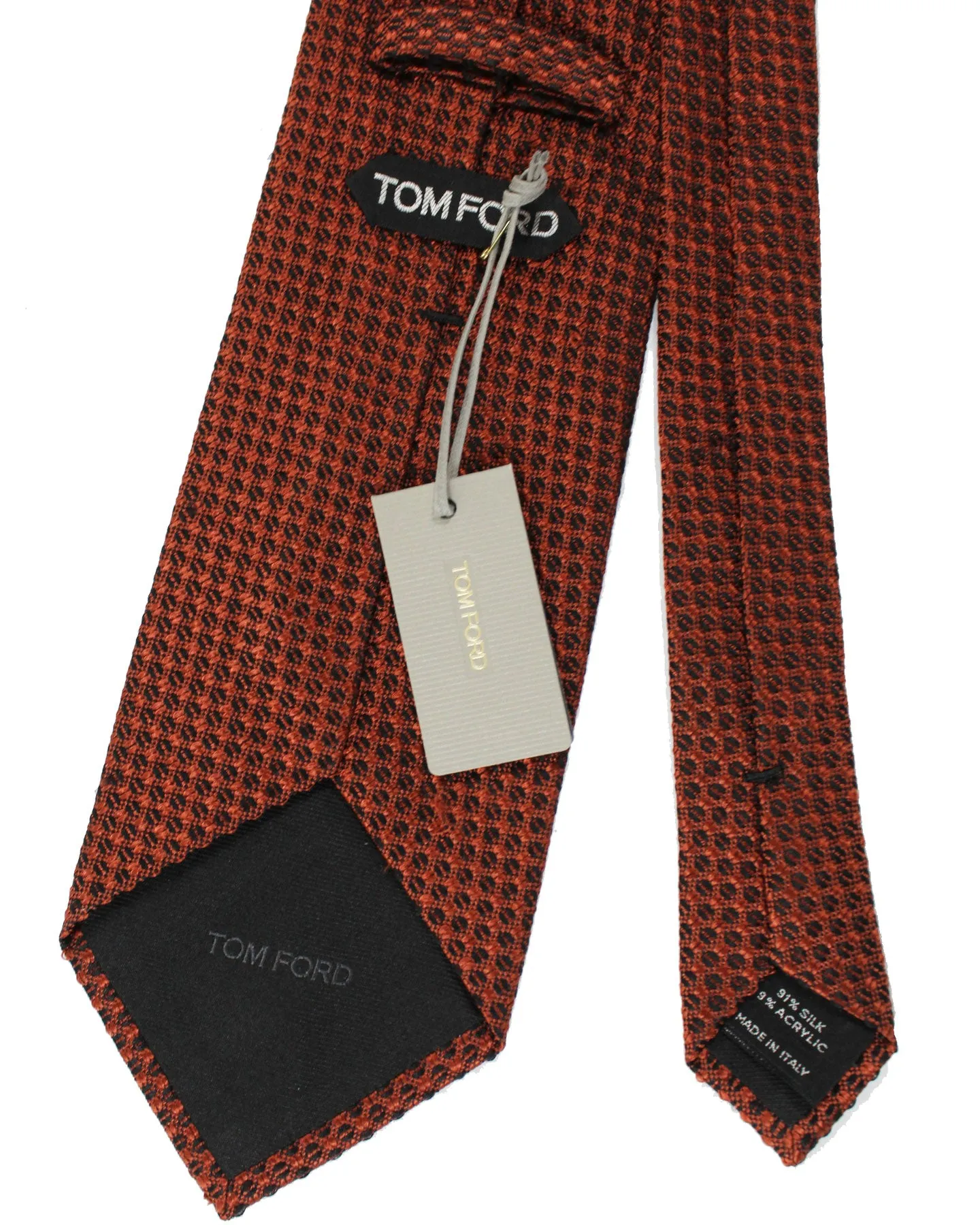 Tom Ford Silk Tie Rust Brown - Wide Necktie